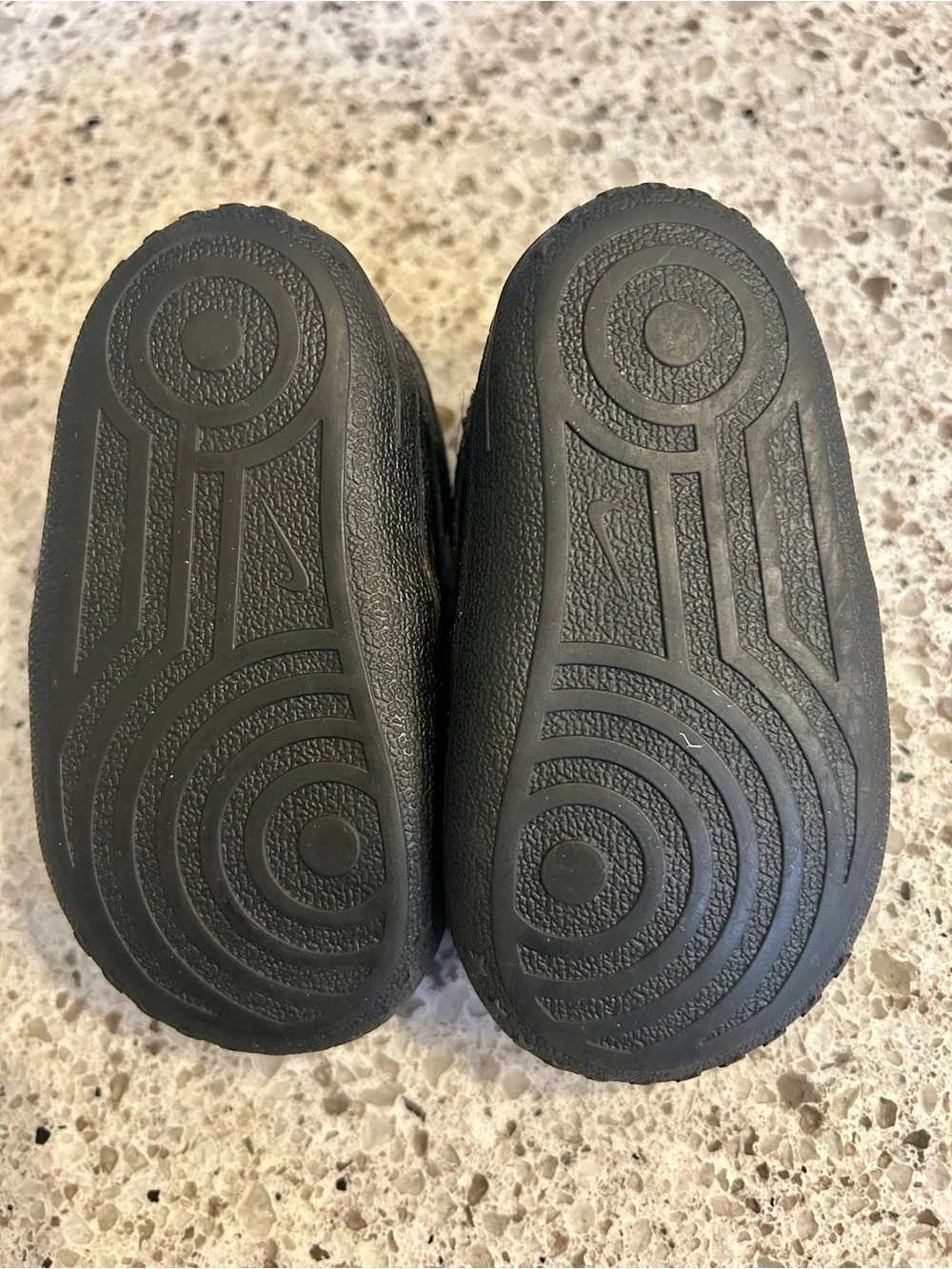 Nike Force 1 Crib Baby Booties Triple Black SIZE 4C Infant Sneaker CK2201-001